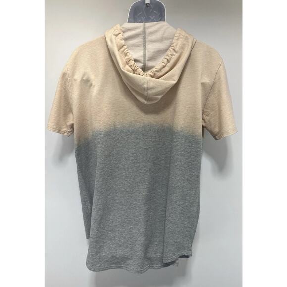 Carbon Mens Short Sleeve Sweatshirt Size S Small Hoodie Colorblock Excellent - Picture 4 of 7